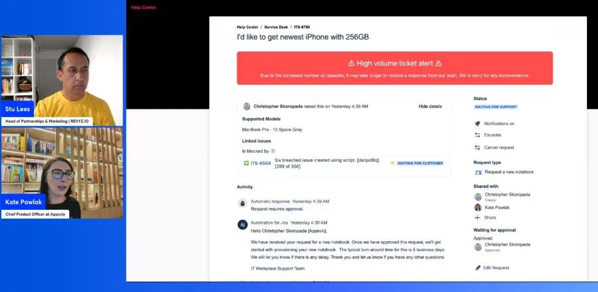 Jira ITSM Self Service Portal